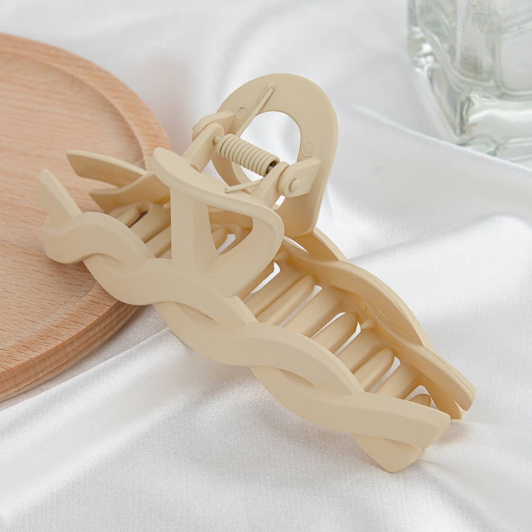 Matte Solid Color Hair Claw Clip