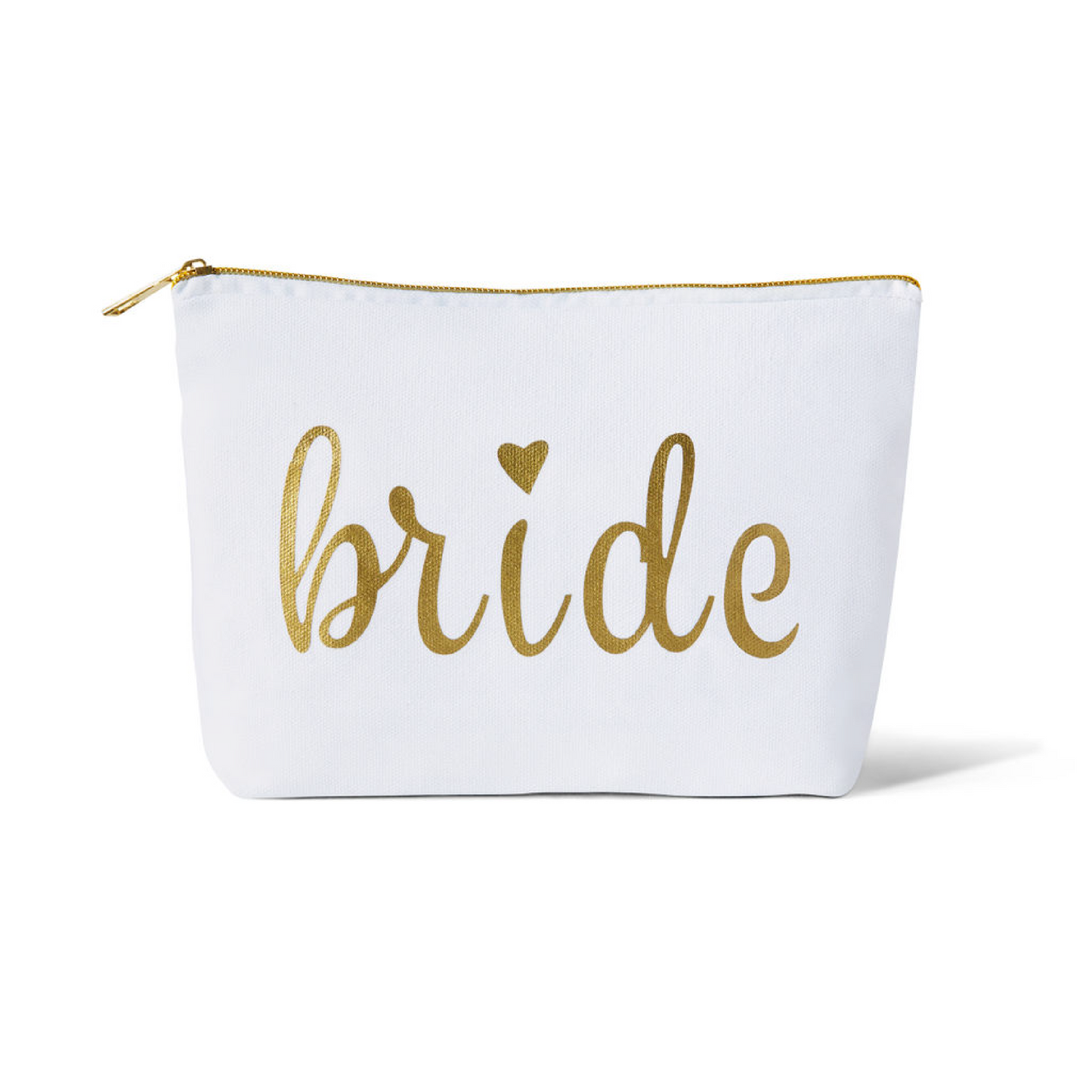 Bride Canvas Makeup Bag - Heart Logo