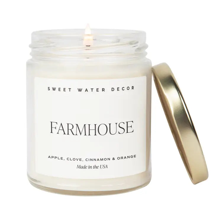 Soy Candle - Clear Jar - 9 oz