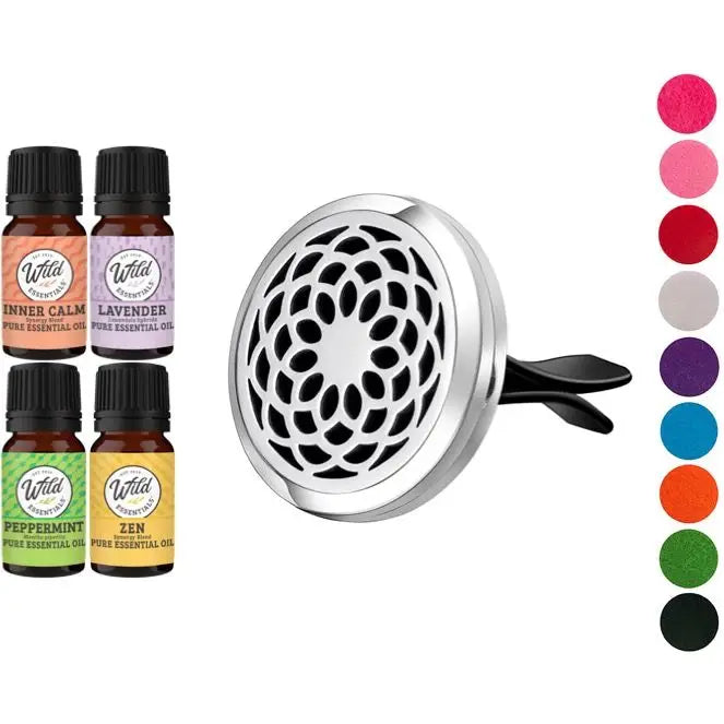 Car Vent Diffuser with 4 oils