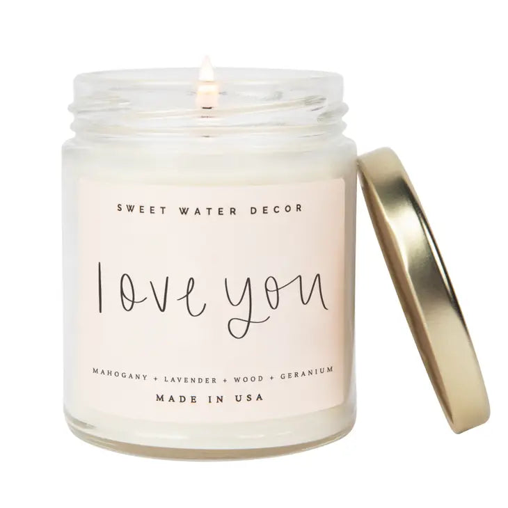 Soy Candle - Clear Jar - 9 oz