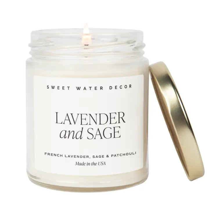 Soy Candle - Clear Jar - 9 oz
