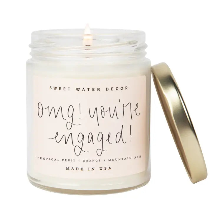 Soy Candle - Clear Jar - 9 oz