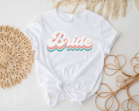 Bride Tee Shirt - Retro Bride Shirt