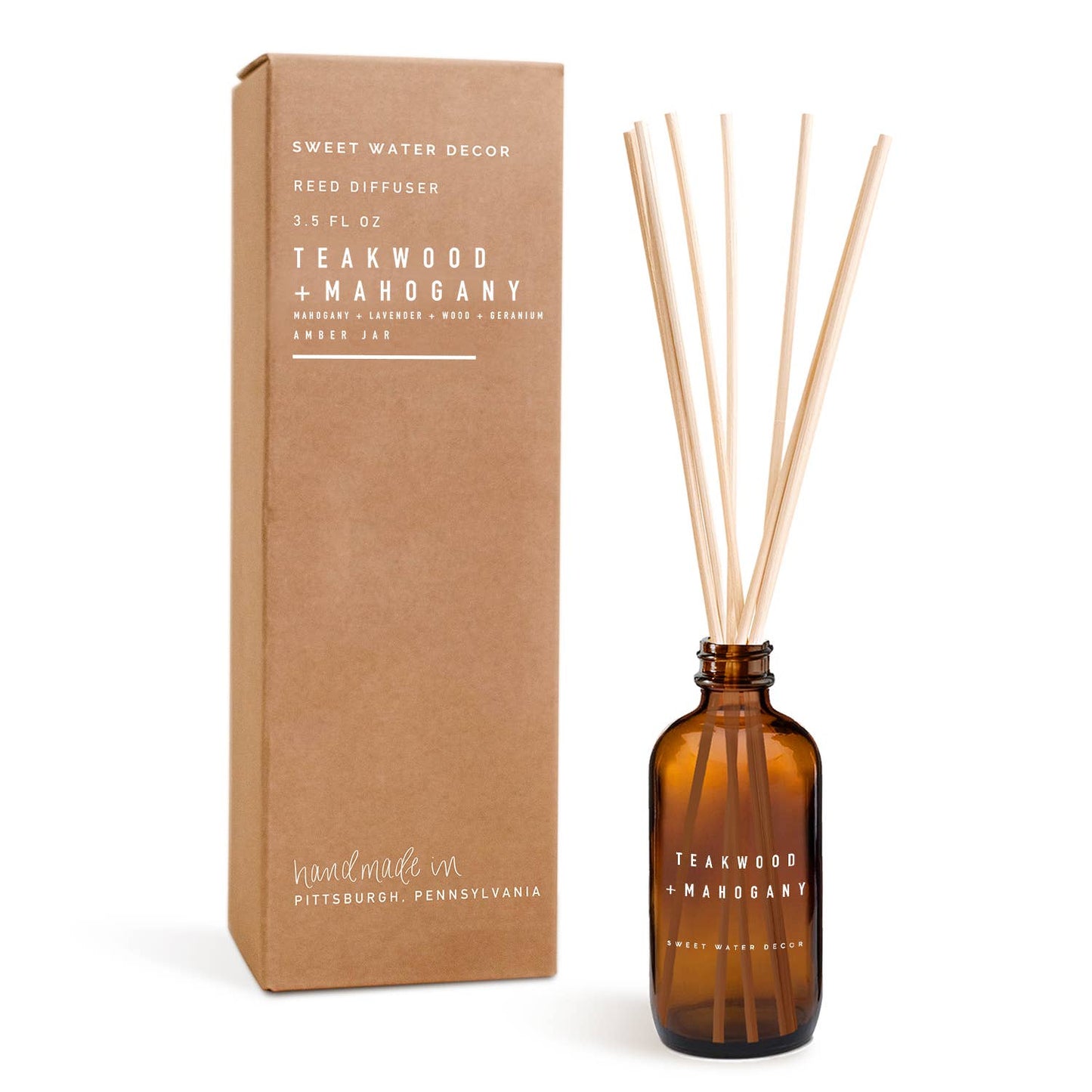 Reed Diffuser - Amber Jar - 3.5 oz