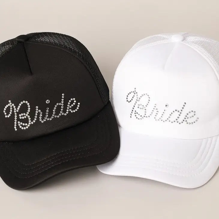 Women's BRIDE Rhinestone Trucker Cap